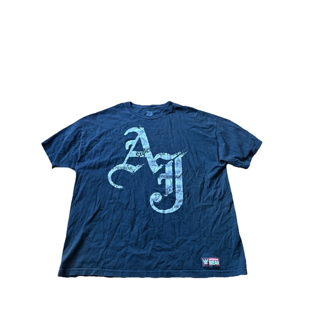 AJ Styles I Am Phenomenal 2019 WWE Wrestling T-Shirt Authentic Graphic Tee 2XL